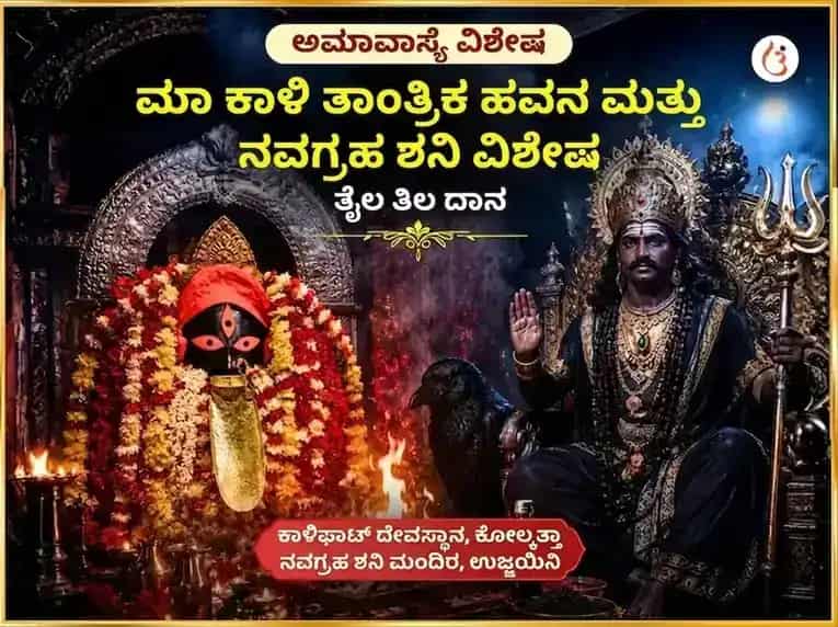 ಅಮಾವಾಸ್ಯೆ ವಿಶೇಷ ಮಾ ಕಾಳಿ ತಾಂತ್ರಿಕ ಹವನ ಮತ್ತು ನವಗ್ರಹ ಶನಿ ವಿಶೇಷ ತೈಲ ತಿಲ ದಾನ puja gallery 5