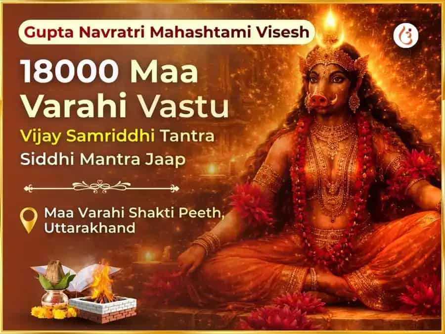 Gupta Navratri Maha Ashtami Vishesh 18000 Maa Varahi Vastu Vijay Samriddhi Tantra Siddhi Mantra Jaap puja image 1