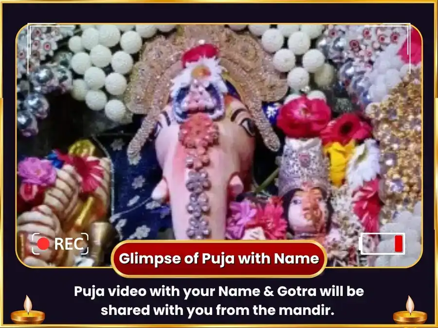 Durva Ganpati Chaturthi Visesh Uchista Ganesh Hastimukhaya 1008 Mantra Jaap Sahit Madhu Parka Bhog Seva puja gallery 2
