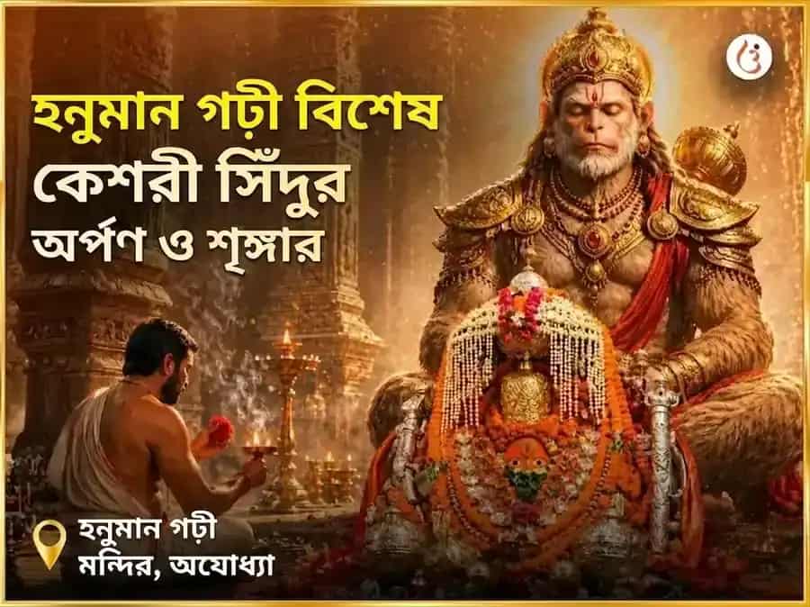 মঙ্গলবার বিশেষ হনুমানগঢ়ী বিশেষ কেশরী সিঁদুর অর্পণ ও শৃঙ্গার puja image 1