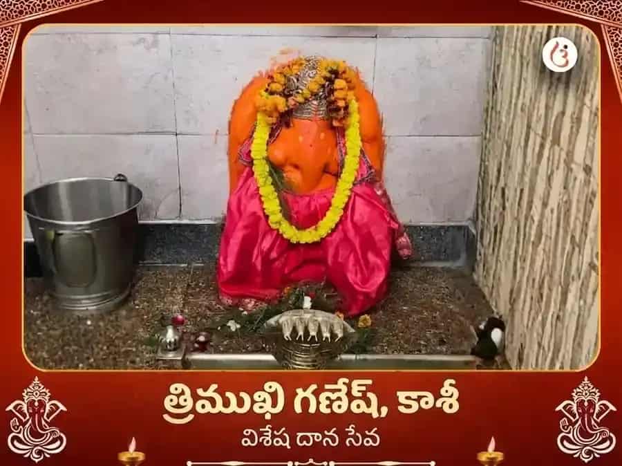 త్రి ముఖి గణేష్ కాశీ విశేష్ దాన్ సేవ puja image 1