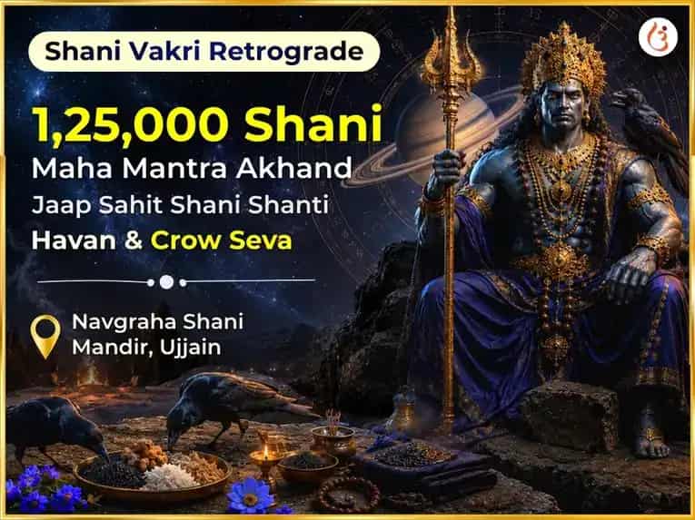 Shani Vakri Retrograde Special 1,25,000 Shani Maha Mantra Akhand Jaap Sahit Shani Shanti Havan & Crow Seva puja image 1