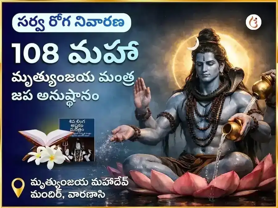 సర్వ రోగ నివారణ 108 మహా మృత్యుంజయ మంత్ర జపం puja image 1
