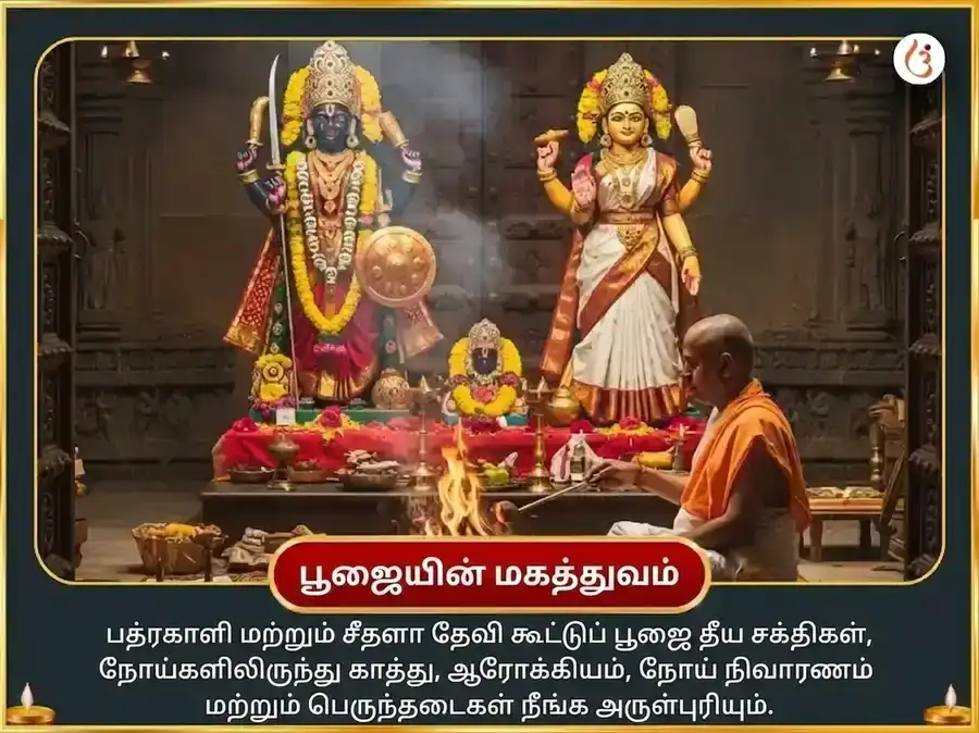 குப்த நவராத்திரி மகா அஷ்டமி விசேஷ ஓலை சண்டி மற்றும் சீதளா மாதா சம்பூர்ண ரோக பாதா விநாசக கால ராத்திரி மகா தந்திர ஹவன் அனுஷ்டான் puja gallery 5
