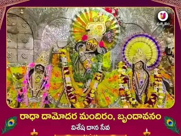 రాధా దామోదర్ ఆలయం వృందావన్ ప్రత్యేక విరాళ సేవ puja image 1