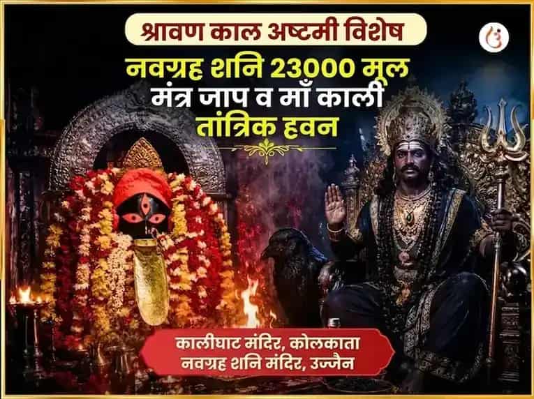 अमावस्या विशेष माँ काली तांत्रिक हवन आणि नवग्रह शनि विशेष तेल तीळ दान puja image 1