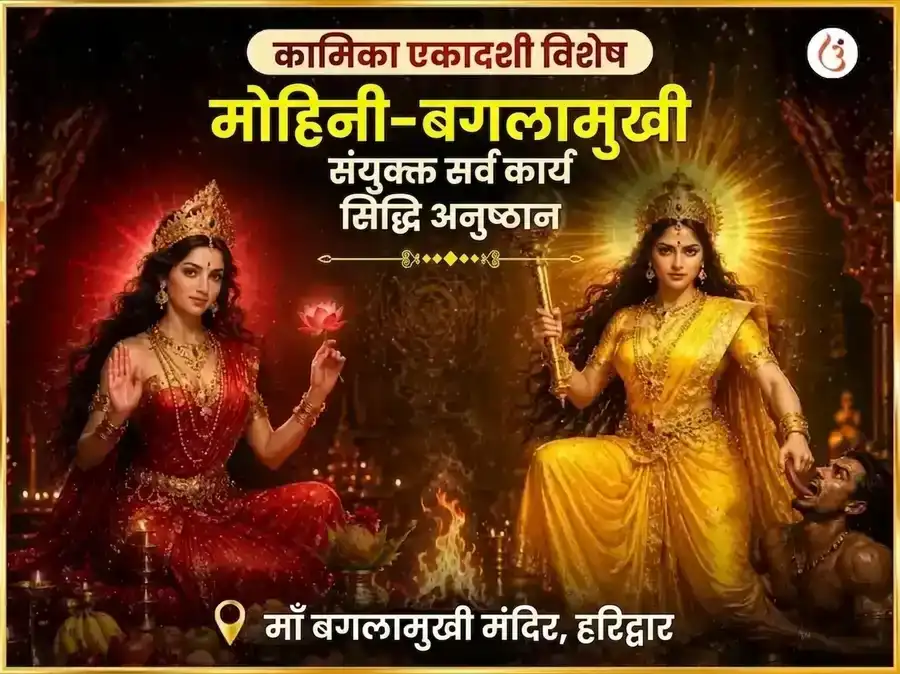 माँ बगलामुखी मोहिनी संयुक्त सर्व कार्य सिद्धि महा अनुष्ठान puja image 1