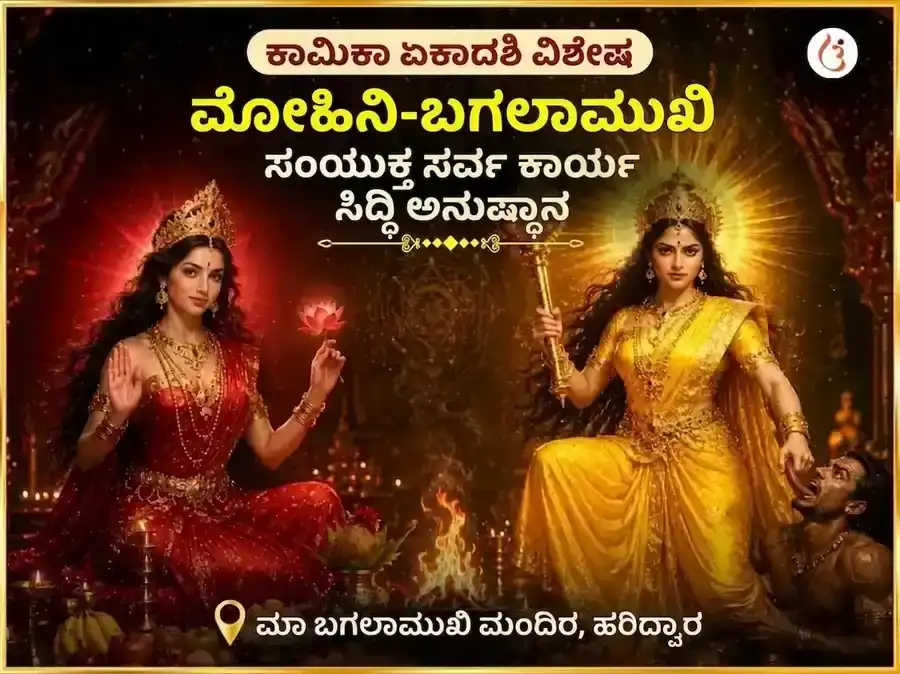 Kamika Ekadashi Special Baglamukhi Mohini Sanyukt Sarva Karya Siddhi Maha Anusthan puja image 1