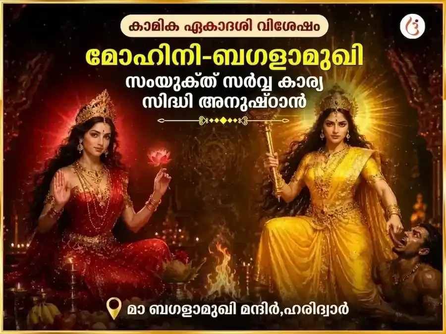 Kamika Ekadashi Special Baglamukhi Mohini Sanyukt Sarva Karya Siddhi Maha Anusthan puja image 1