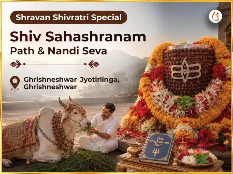 Shravan Shivratri Special Shiv Sahashranam Path & Nandi Seva puja image 1