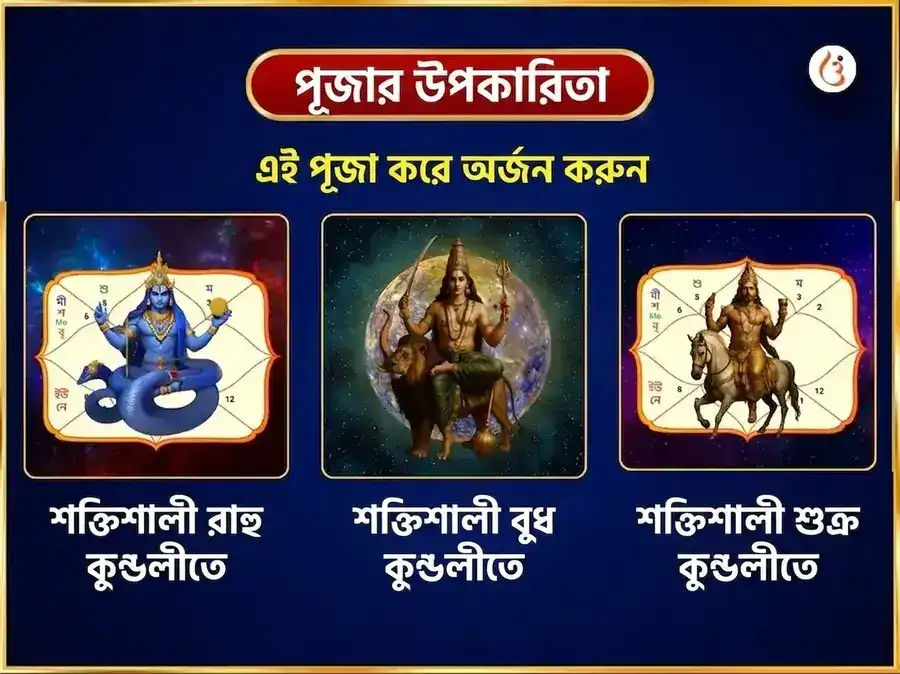 কুম্ভ রাশি গোচর রাহু বুধ শুক্র ত্রিগ্রহী শান্তি মহা অনুষ্ঠান puja gallery 1