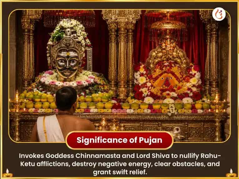 Shravan Amavasya Vishesh Maa Chinnamasta Ardaas-Rakta Chundri Arpan & Trimbakeshwar Jyotirling Rahu Ketu Prakop Mukti Anusthan puja gallery 5