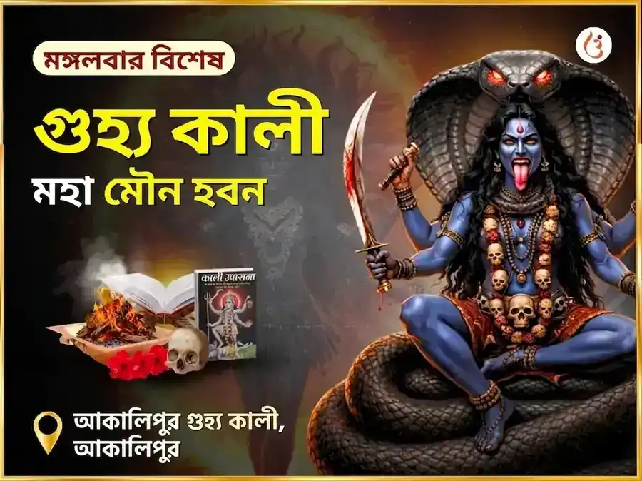 অকালীপুর গুহ্য কালীর গোপন মহা মৌন হোম puja image 1
