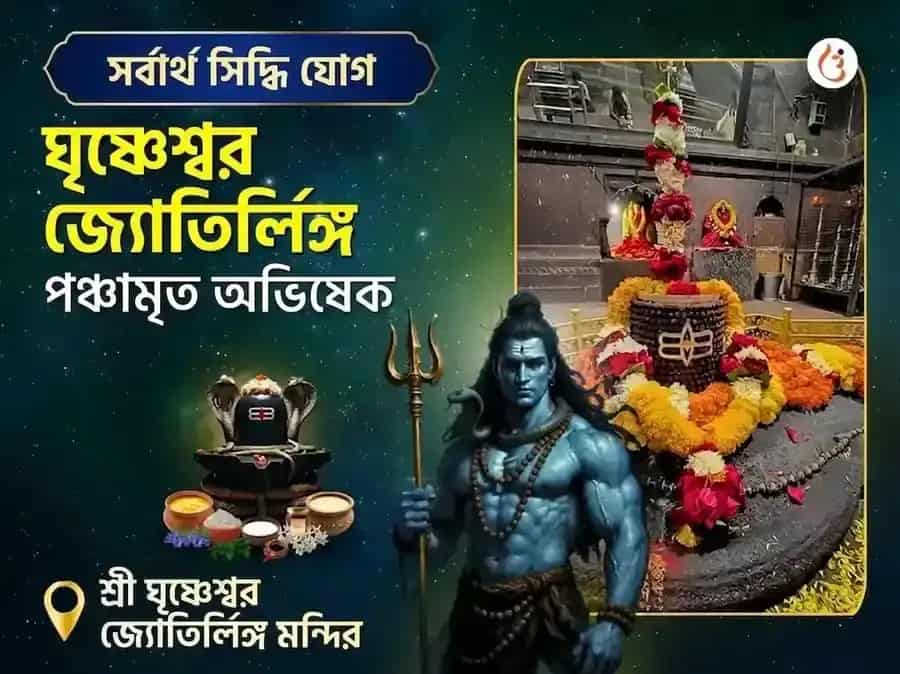 সর্বার্থ সিদ্ধি যোগ বিশেষ ঘৃষ্ণেশ্বর জ্যোতির্লিঙ্গ পঞ্চামৃত রুদ্র অভিষেক মহা পূজা puja image 1