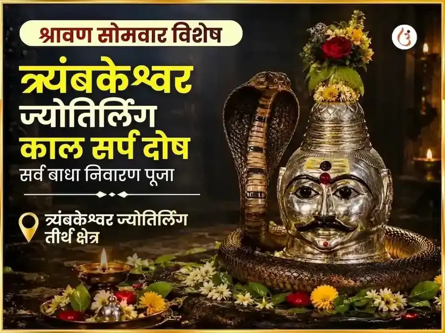 श्रावण सोमवार विशेष त्र्यंबकेश्वर ज्योतिर्लिंग काल सर्प दोष सर्व बाधा निवारण महा पूजा puja image 1