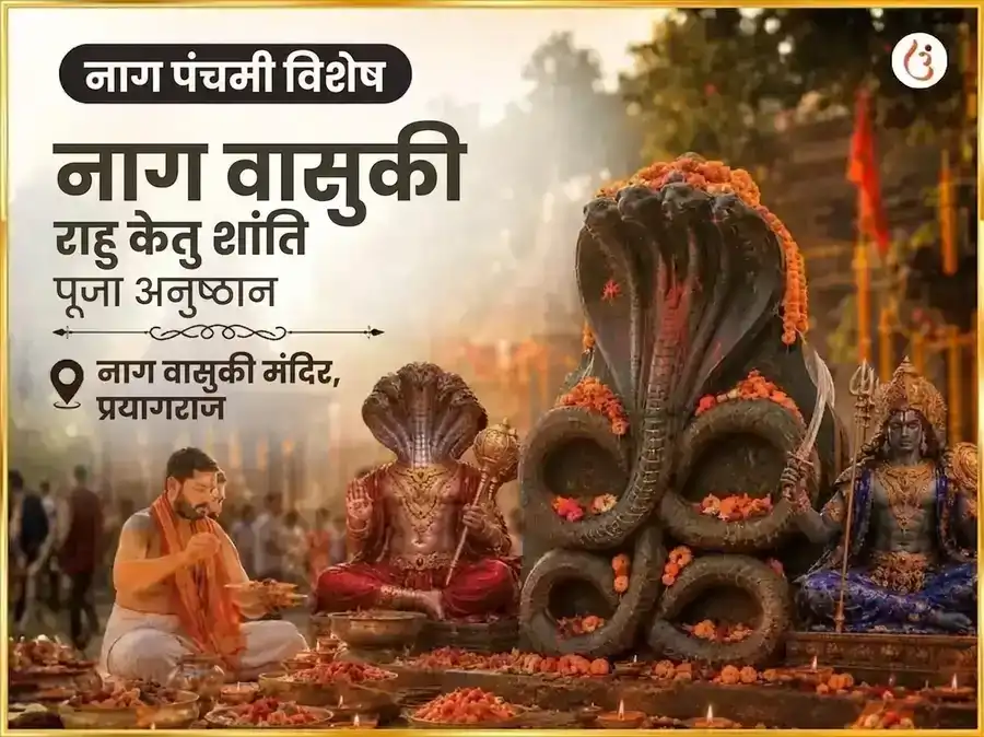 नाग पंचमी विशेष नागराज नाग वासुकी मंदिर प्रयागराज राहु केतु शांति महा अनुष्ठान puja image 1