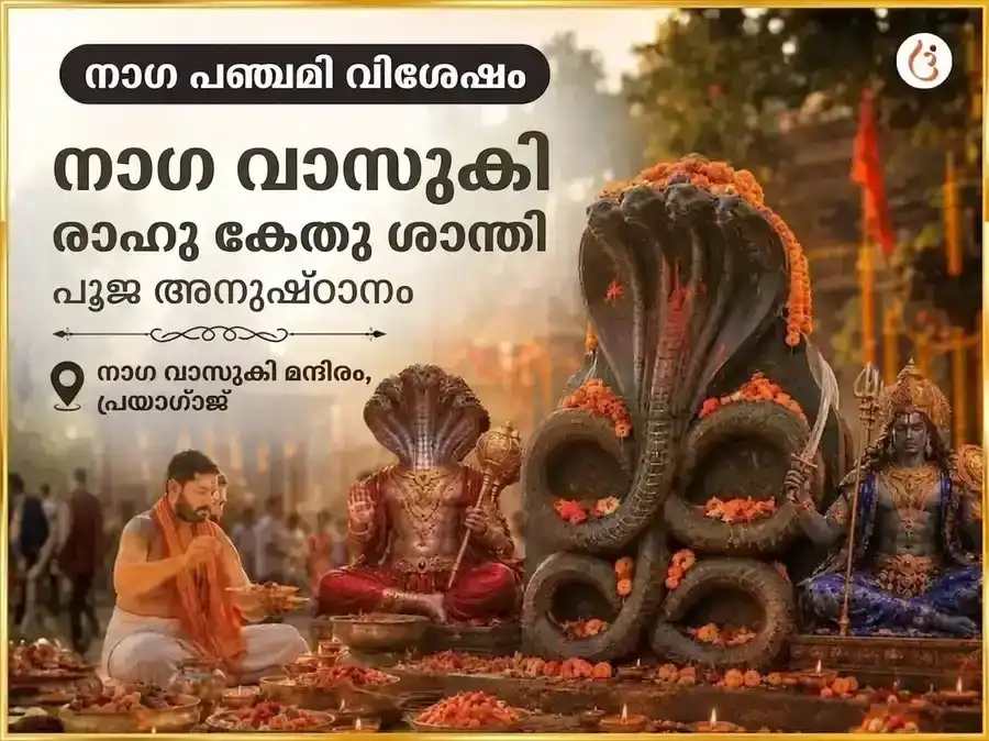 നാഗപഞ്ചമി വിശേഷ് നാഗരാജ് നാഗ് വാസുകി മന്ദിർ പ്രയാഗ്‌രാജ് രാഹു കേതു ശാന്തി മഹാ അനുഷ്ഠാൻ puja image 1