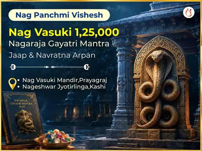 Nag Panchmi Vishesh Nag Vasuki 1,25,000 Nagaraja Gayatri Mantra Jaap & Navratna Arpan puja image 1