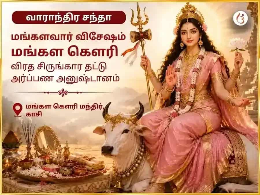 மங்கள கௌரி விரதம் செவ்வாய் விசேஷம் மா மங்கள கௌரி வாராந்திர சிருங்கார தாலி அர்ப்பணம் puja image 1