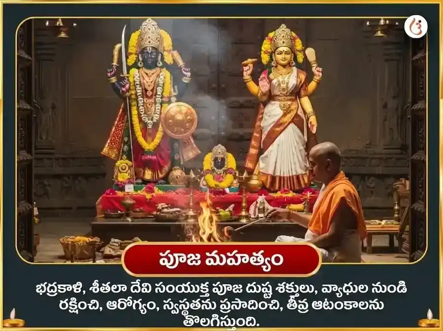 శ్రావణ దుర్గా అష్టమి విశేష ఓలాయ్ చండీ & శీతలా మాత సంపూర్ణ రోగ బాధా వినాశక కాళ రాత్రి మహా తంత్ర హవన అనుష్ఠానం puja gallery 5
