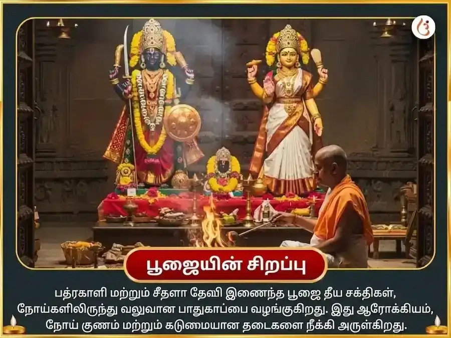 சிராவண துர்கா அஷ்டமி விசேஷ ஓலை சண்டி & சீதளா மாதா சம்பூர்ண ரோக பாதா விநாசக கால ராத்திரி மகா தந்திர ஹவன் அனுஷ்டானம் puja gallery 5