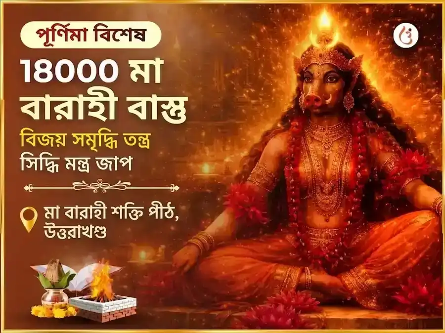 শ্রাবণ পূর্ণিমা বিশেষ 18000 মা বারাহী বাস্তু বিজয় সমৃদ্ধি তন্ত্র সিদ্ধি মন্ত্র জপ puja image 1