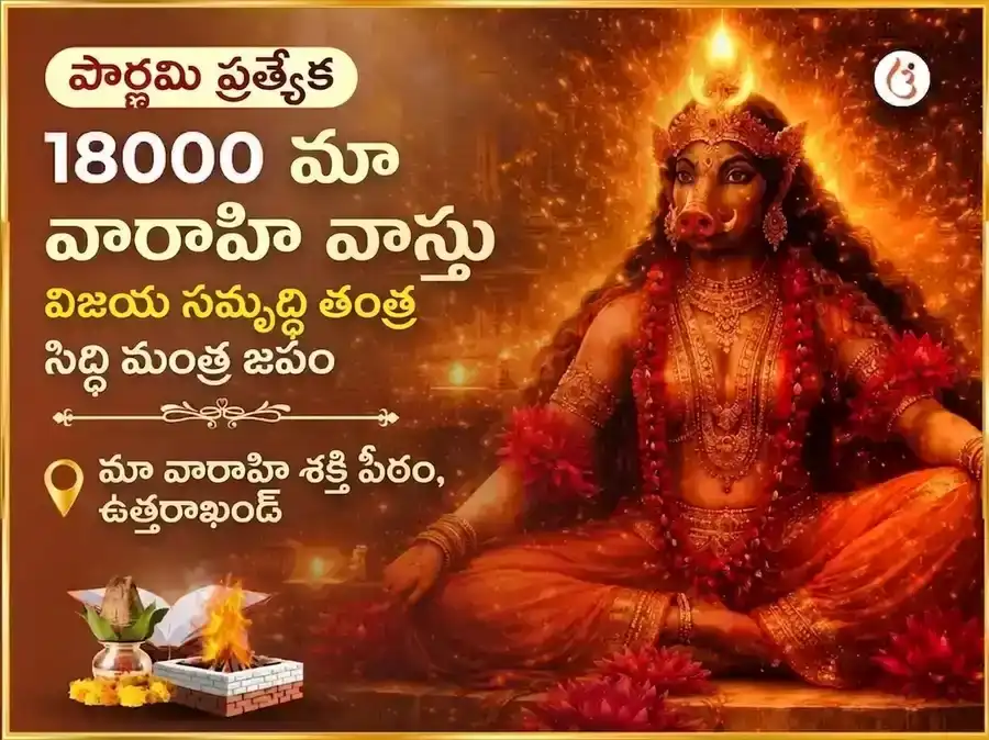శ్రావణ పౌర్ణమి విశేష్ 18000 మా వారాహి వాస్తు విజయ సమృద్ధి తంత్ర సిద్ధి మంత్ర జాప్ puja image 1