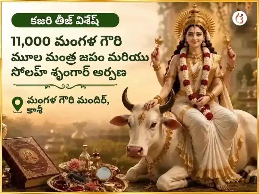 కజరి తీజ్ విశేష్ 11,000 మంగళ గౌరీ మూల మంత్ర జాప్ & షోడశ శృంగార్ అర్పణ్ puja image 1