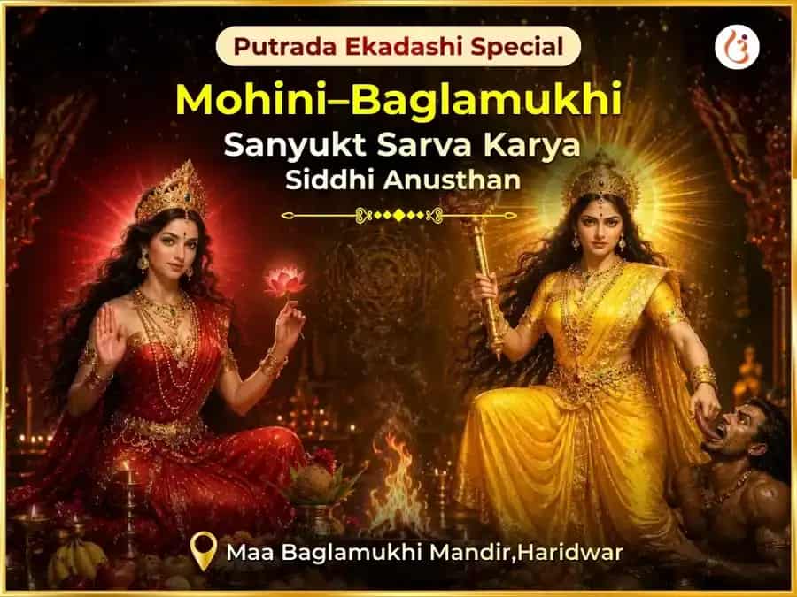 Putrada Ekadashi Special Baglamukhi Mohini Sanyukt Sarva Karya Siddhi Maha Anusthan puja image 1