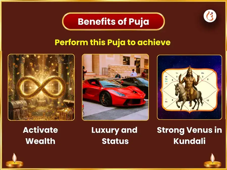 Malavya Rajyog Vishesh 6000 Shukra Mool Mantra Jaap Sahit Khatta Dahi Arpan & Naivedya Seva puja gallery 1