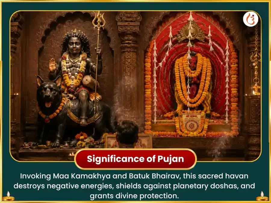 Kali Jayanti Vishesh Maa Kamakhya  Ashtadash Bhairav Maha Suraksha Kavach Havan Anusthan   puja gallery 5
