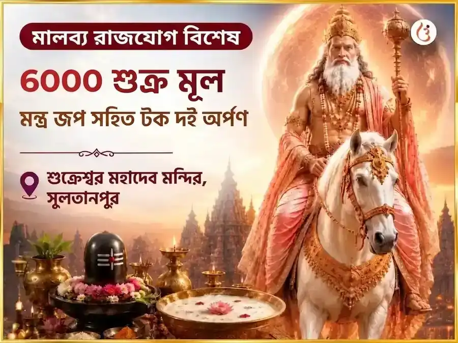 মালব্য রাজযোগ বিশেষ 6000 শুক্র মূল মন্ত্র জপ সহিত টক দই অর্পণ puja image 1
