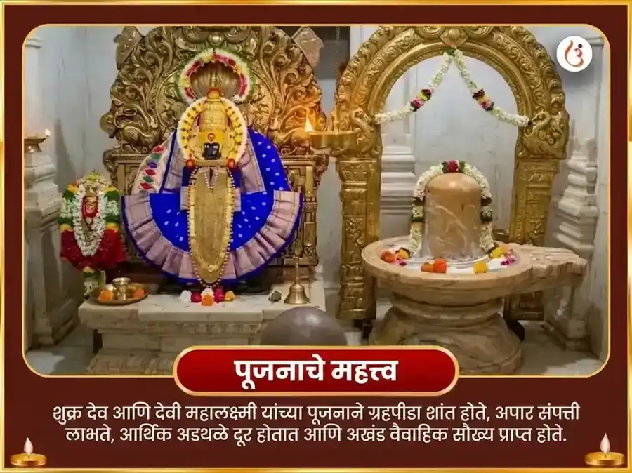 मालव्य राजयोग विशेष 6000 शुक्र मूळ मंत्र जप सहित आंबट दही अर्पण आणि नैवेद्य सेवा puja gallery 4