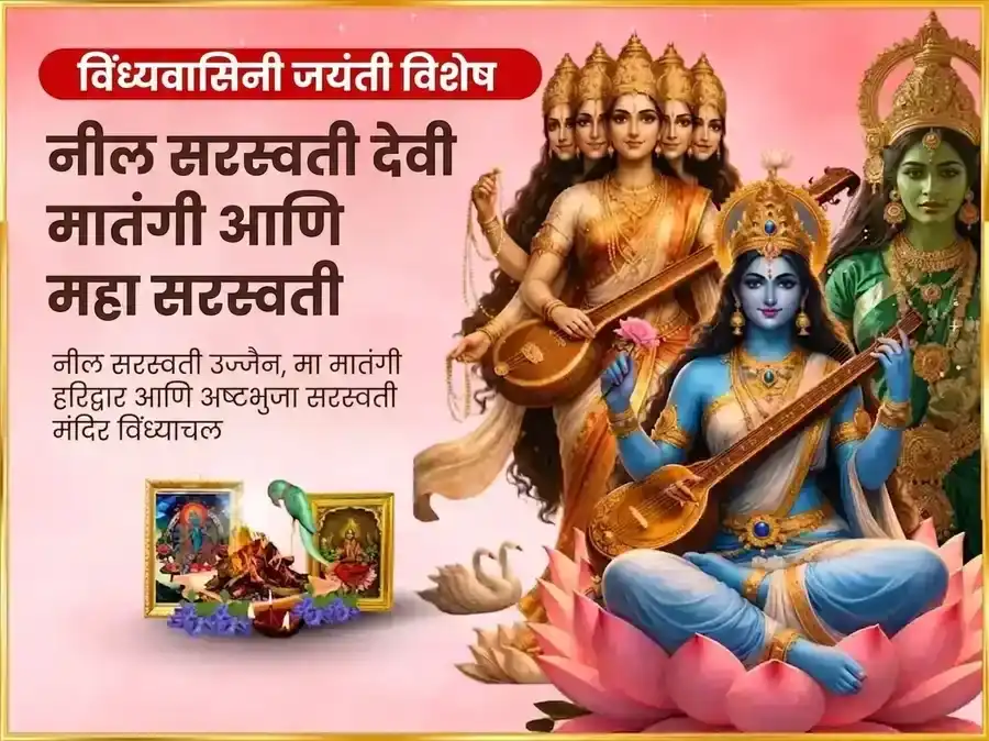 विंध्यवासिनी जयंती विशेष नील सरस्वती मातंगी संयुक्त महा सरस्वती विशेष दान सेवा puja image 1