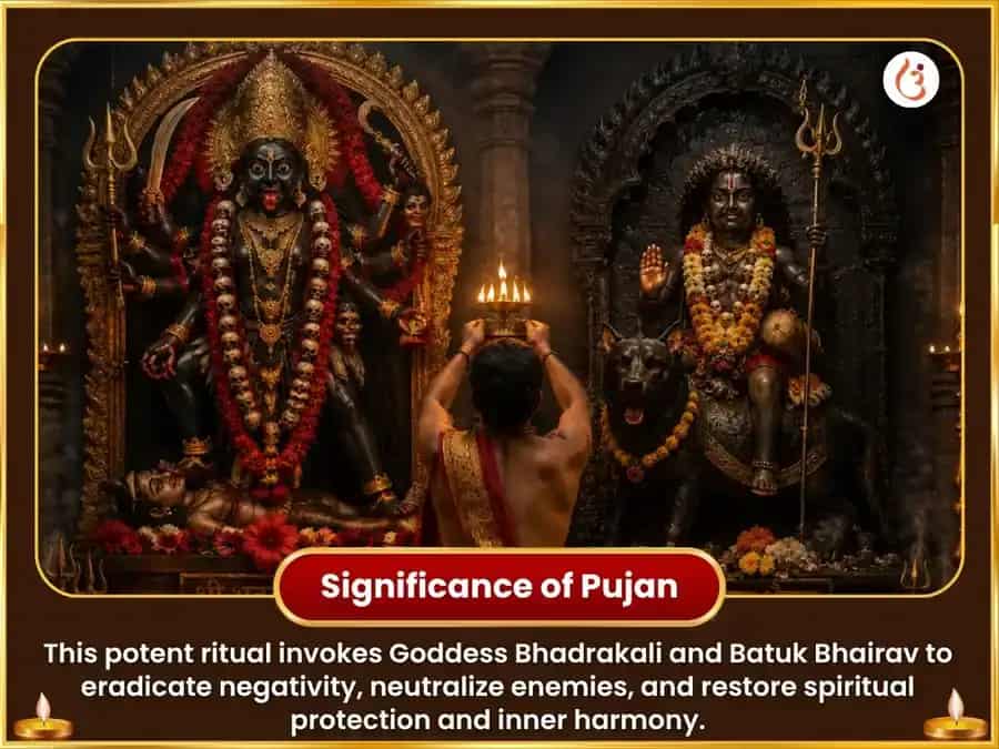 Koushiki Amavasya Vishesh Bhadra Kali & Bhairav Trikal Maha Rudra Anusthan & 108 Munda Mala Arpan puja gallery 5