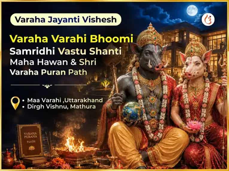 Varaha Jayanti Vishesh Varaha Varahi Bhoomi Samridhi Vastu Shanti Maha Hawan & Shri Varaha Puran Paath puja image 1