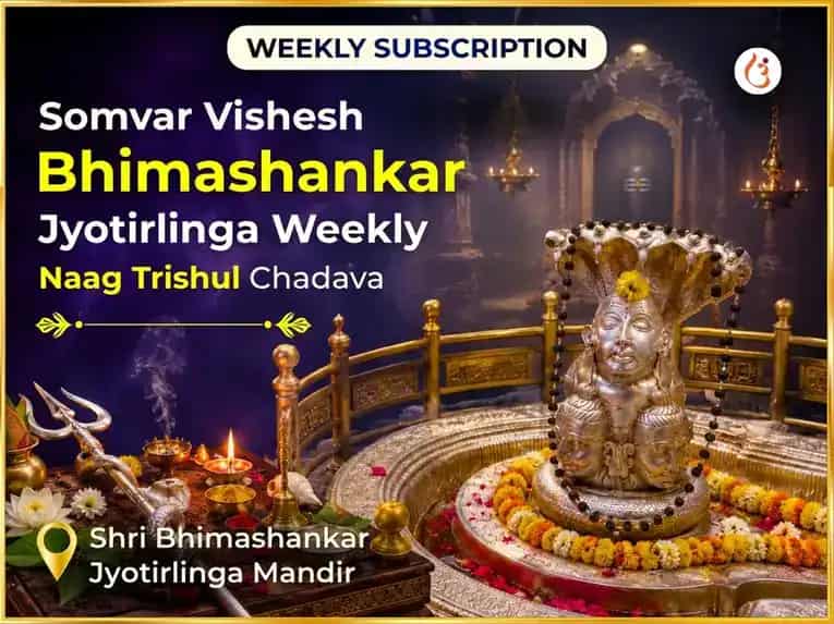  Somvar Vishesh Bhimashankar Jyotirling Weekly Naag Trishul Chadava puja image 1