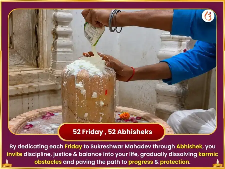 Venus Enters Scorpio - Luxury Activation Sukreshwar Mahadev  Weekly Khatta Dahi Abhishek puja gallery 2
