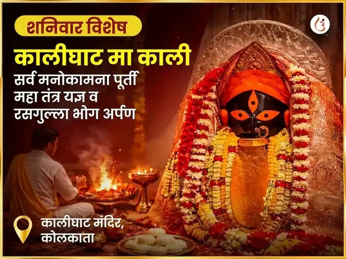 शनिवार विशेष काली सर्व मनोकामना पूर्ती महा तंत्र यज्ञ आणि रसगुल्ला भोग अर्पण puja image 1