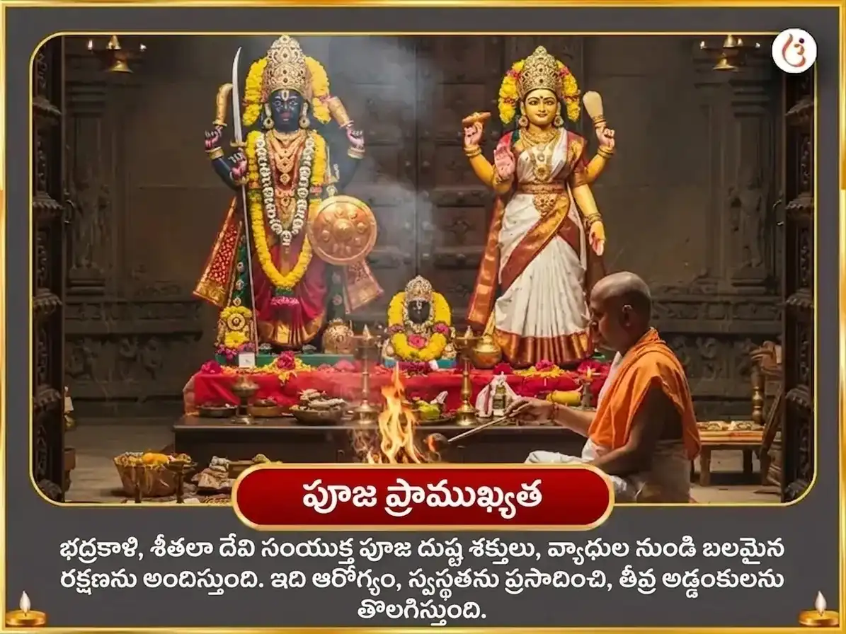 భువనేశ్వరి జయంతి విశేష్ ఓలాయ్ చండీ & శీతలా మాత సంపూర్ణ రోగ బాధా వినాశక్ కాల్ రాత్రి మహా తంత్ర హవన్ అనుష్ఠాన్ puja gallery 5