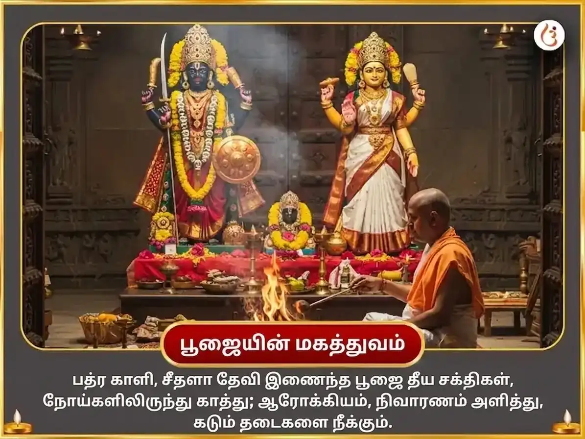 புவனேஸ்வரி ஜயந்தி விசேஷ ஓலை சண்டி & ஷீதலா மாதா சம்பூர்ண ரோக பாதா விநாஷக கால ராத்திரி மஹா தந்திர ஹவன் அனுஷ்டான் puja gallery 5