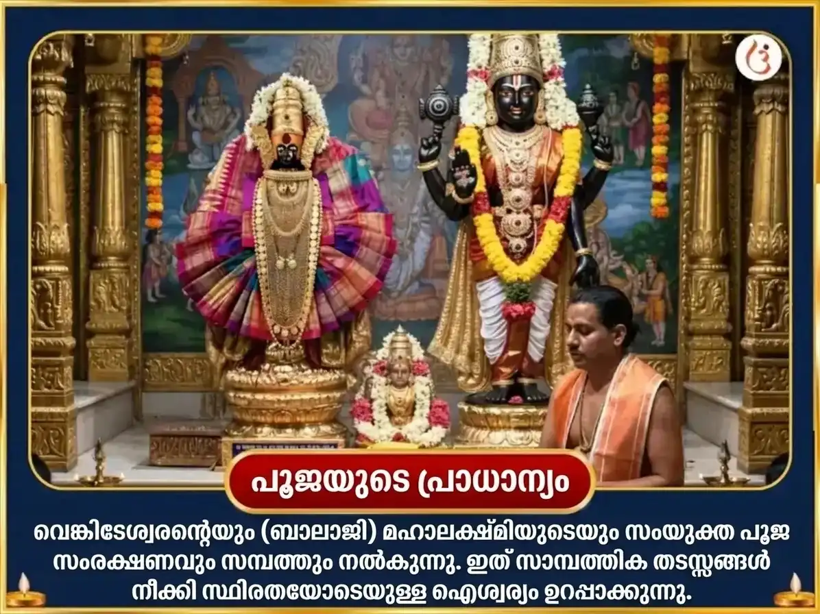 ഭദ്രപാദ പൂർണിമ വിശേഷ് ബാലാജി വെങ്കടേശ്വര, അംബാബായി മഹാലക്ഷ്മി ഐശ്വര്യ പ്രാപ്തി സർവ്വ സുഖ സമൃദ്ധി മഹാ അനുഷ്ഠാൻ puja gallery 4