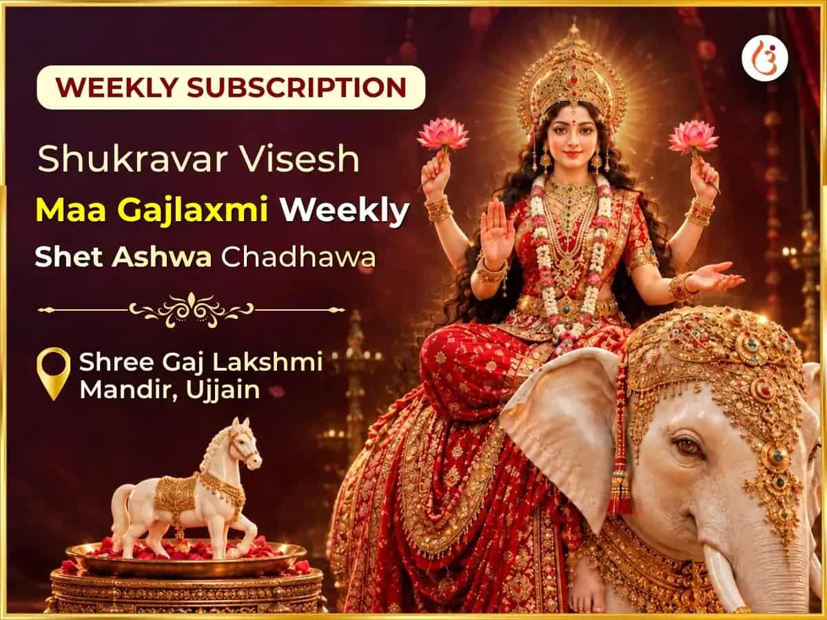 Shukravar Visesh Maa Gajlaxmi Weekly White Horse Arpan Seva puja image 1