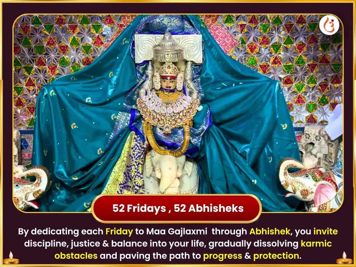 Shukravar Visesh Maa Gajlaxmi Weekly White Horse Arpan Seva puja gallery 2