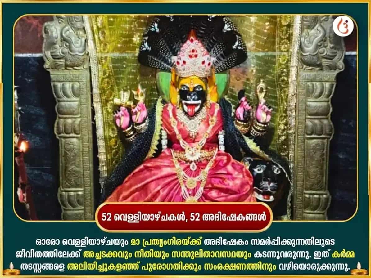 ശുക്രവാര വിശേഷ മാ പ്രത്യംഗിരാ പ്രതിവാര അനാർ ദാന സേവ puja gallery 2