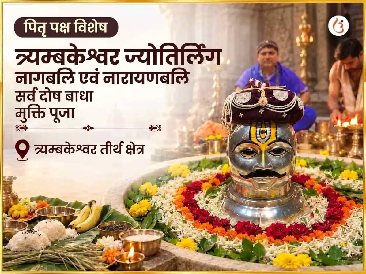 पितृ पक्ष विशेष त्र्यंबकेश्वर ज्योतिर्लिंग नागबलि एवं नारायणबलि सर्व दोष बाधा मुक्ति पूजा puja image 1