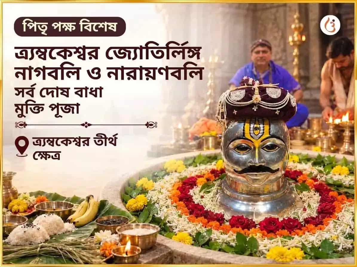 পিতৃ পক্ষ বিশেষ ত্র্যম্বকেশ্বর জ্যোতির্লিঙ্গ নাগবলি ও নারায়ণবলি সর্ব দোষ বাধা মুক্তি পূজা puja image 1