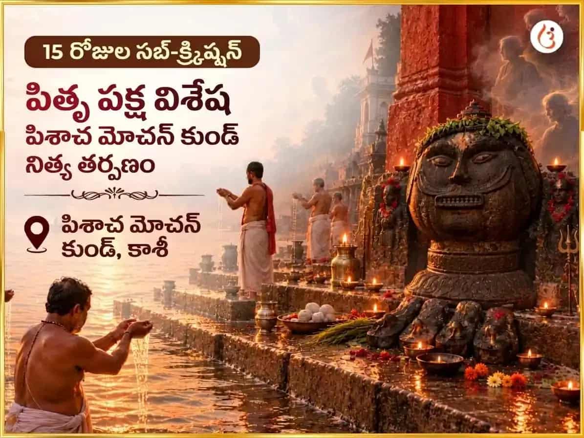 పితృ పక్ష విశేష పిశాచ మోచన కుండ్ దైనిక తర్పణ puja image 1