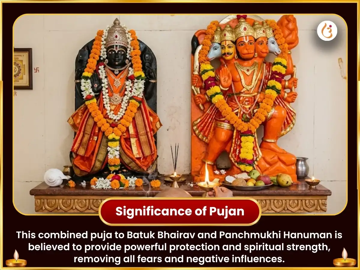 Kalashtami Vishesh 1008 Panchmukhi Hanuman Kavach Mantra Jaap sahit Chalisa Paath & Bhairav Trikal Maha Rudra Anushthan sahit Kaale Kukur ko Roti Bhog Arpan puja gallery 5