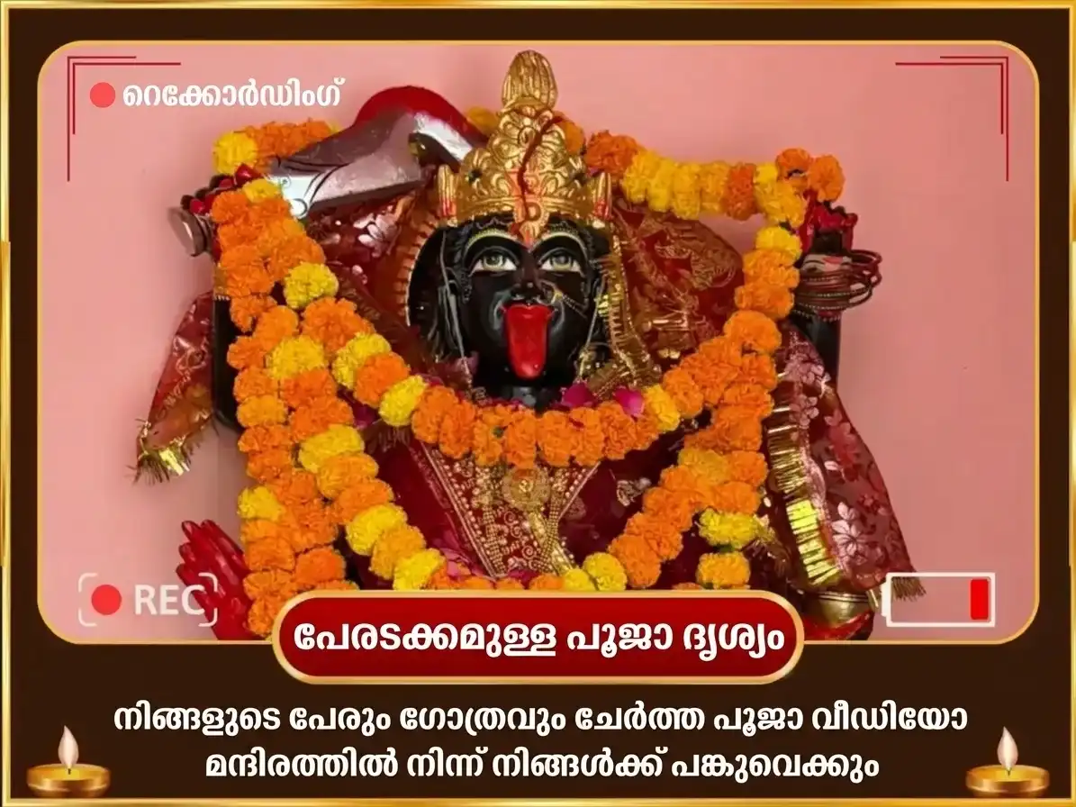 കാള അഷ്ടമി വിശേഷ് 1008 ഭദ്രകാളി ഷഡാക്ഷരി മന്ത്ര ജപ സഹിതം ബടുക ഭൈരവ സ്തോത്ര പാരായണവും തന്ത്ര ബാധാ മുക്തി ഹവനവും puja gallery 2